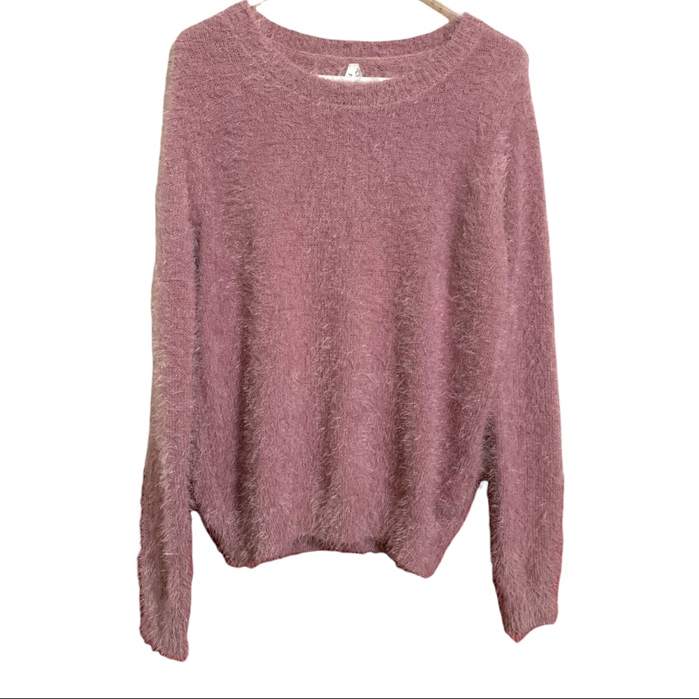 Mudd Soft Pink Cozy Wiskers Sweater M